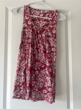 Pathway pink floral flowy tank, S